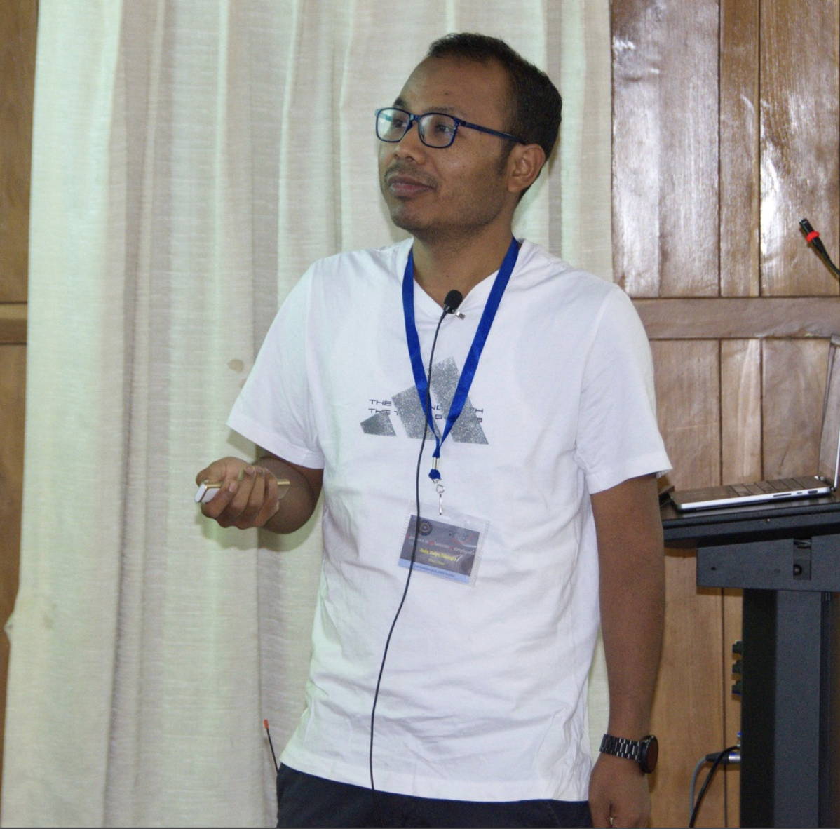 Presenting research at ARIES, Nainital